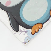 Penguin Schattige Kawaii Baby Pattern Fleece Deken (Hoek)