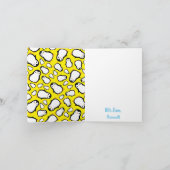 Penguin Schattige Winter Dank u 1e Verjaardag Kaar Kaart (Binnen)