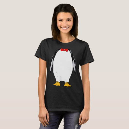 Penguin Shirt Adult Men Women Kids Penguin Costume (Voorkant volledig)
