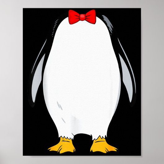Penguin Shirt Adult Men Women Kids Penguin Costume Poster (Voorkant)