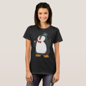 Penguin Singer Microphone T-shirt (Voorkant volledig)