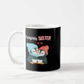 Penguin Sister - Sibling's Funny & Schattigee Koffiemok (Links)