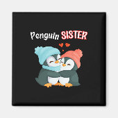 Penguin Sister - Sibling's Funny & Schattigee Magneet (Voorkant)