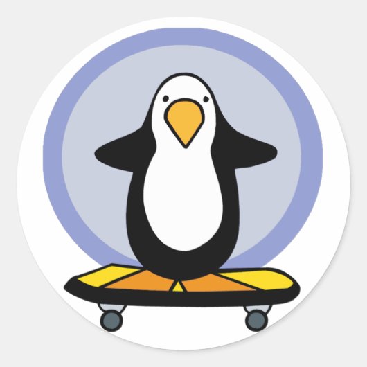 Penguin Skateboarden stickers (Voorkant)