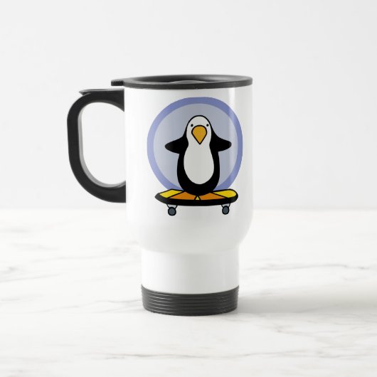 Penguin Skateboarding mok (Links)