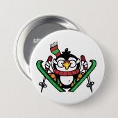 Penguin Ski Jumping Button (Voorkant /achterkant)