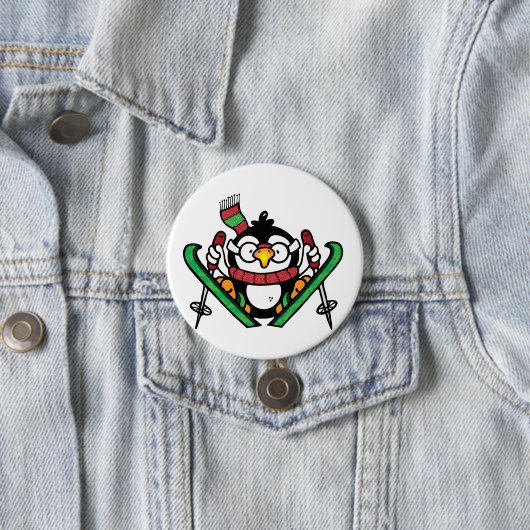 Penguin Ski Jumping Button (In situ)