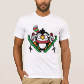 Penguin Ski Jumping Mannen T-shirt (Voorkant)