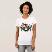 Penguin Ski Jumping Vrouwen T-shirt (Voorkant volledig)
