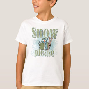 Penguin Ski Snow Alsjeblieft T-shirts en cadeautje