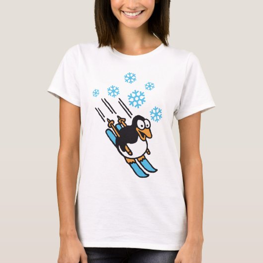 Penguin ski t-shirt (Voorkant)