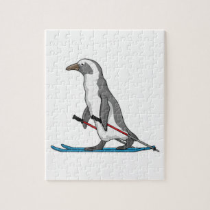 Penguin Skier Ski Legpuzzel