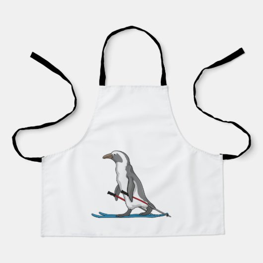 Penguin Skier Ski Schort (Voorkant)