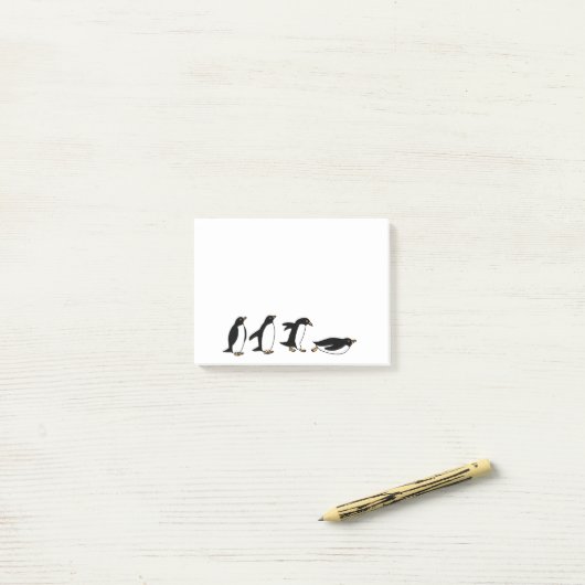 Penguin Slide Post-it® Notes (Op bureau)