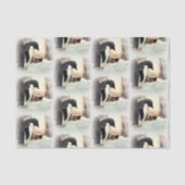 Penguin Snowball Fight Tissue Paper Tissuepapier (Voorkant)