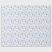 Penguin Snowflake-kerstinpakpapier Cadeaupapier (Vlak)