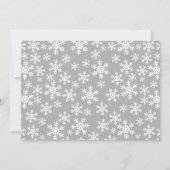 Penguin Snowflakes Pink Winter Onederland Birthday Kaart (Achterkant)