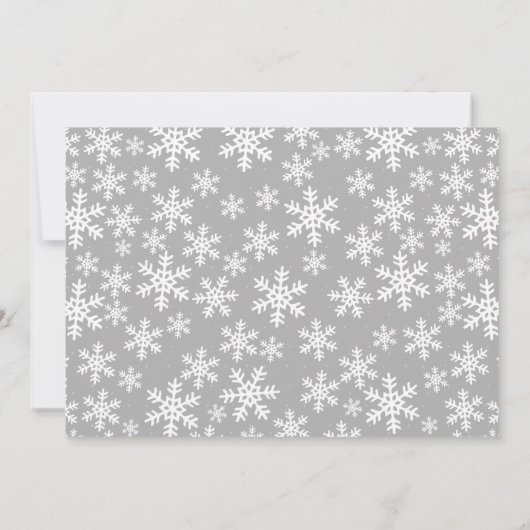 Penguin Snowflakes Pink Winter Onederland Birthday Kaart (Achterkant)