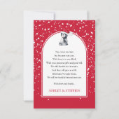 Penguin Snowman Winter Baby shower Dank u wel Bedankkaart (Achterkant)