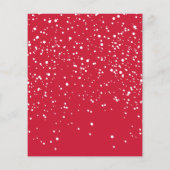 Penguin Snowman Winter Boy Baby shower Bingo Card (Achterkant)