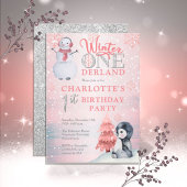 Penguin | Snowman Winter ONEderland 1e verjaardag Kaart