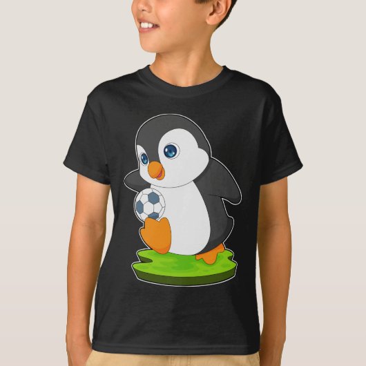 Penguin Soccer player Soccer T-shirt (Voorkant)