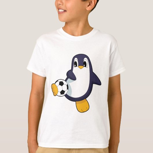 Penguin Soccer player Soccer T-shirt (Voorkant)