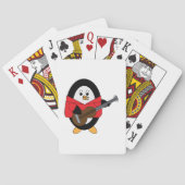 Penguin speelt gitaarmuziek pokerkaarten (Achterkant)