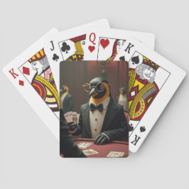 Penguin spelen poker speelkaarten