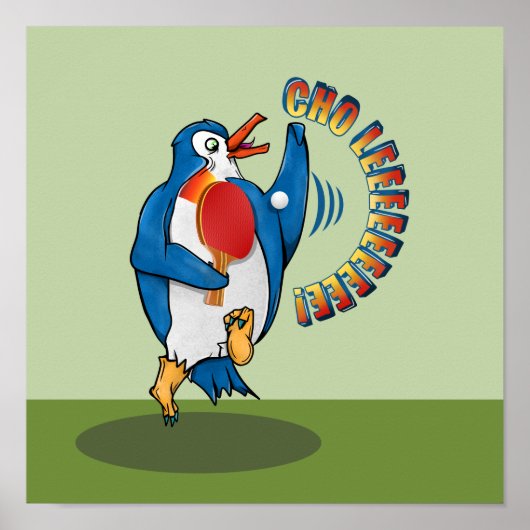 Penguin-speltafeltennis Poster (Voorkant)