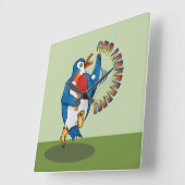 Penguin-speltafeltennis Vierkante Klok (Hoek)