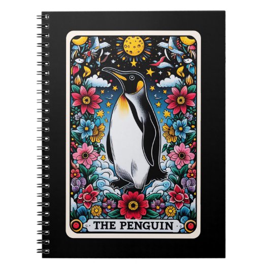 Penguin Spirit Tarot Kaart Notitieboek (Voorkant)