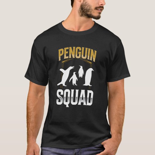 Penguin Squad Cute Animal Penguins T-shirt (Voorkant)