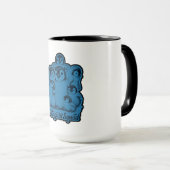Penguin Squad – Cute Penguins Blue Vintage Mug Mok (Voorkant rechts)