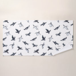Penguin Squadron | Ocean Art Design Badhanddoek
