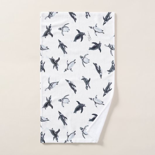 Penguin Squadron | Ocean Art Design Handdoek (Handdoek)