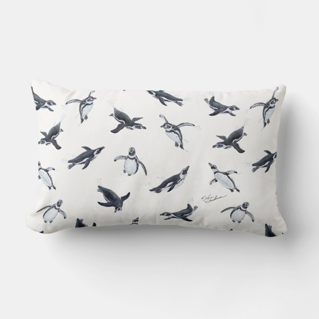 Penguin Squadron | Ocean Art Design Kussen (Voorkant)