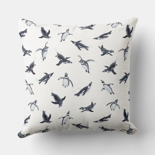 Penguin Squadron | Ocean Art Design Kussen (Achterkant)