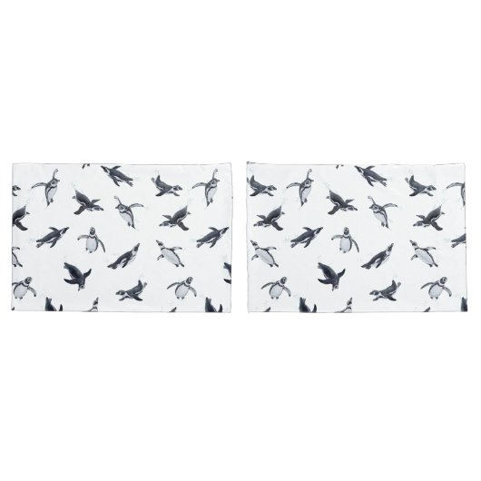 Penguin Squadron | Ocean Art Design Kussensloop (Achterkant-Set)