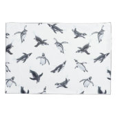 Penguin Squadron | Ocean Art Design Kussensloop (Achterkant-Links)