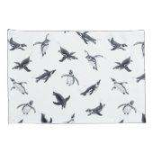 Penguin Squadron | Ocean Art Design Kussensloop (Achterkant-Rechts)