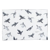 Penguin Squadron | Ocean Art Design Kussensloop (Voorkant-Rechts)