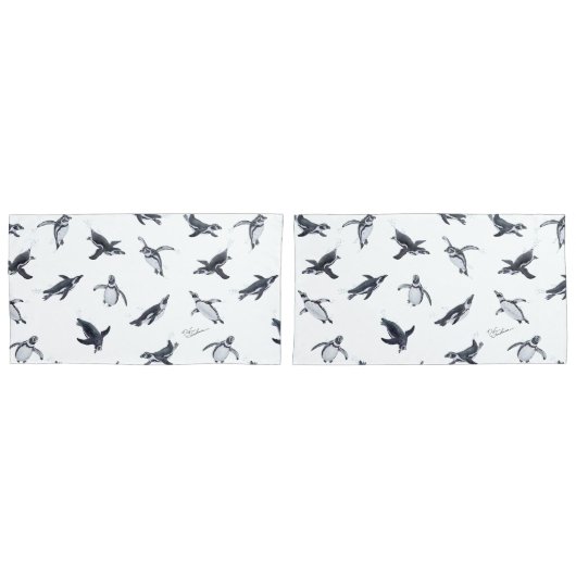 Penguin Squadron | Ocean Art Design Kussensloop (Voorkant-Set)