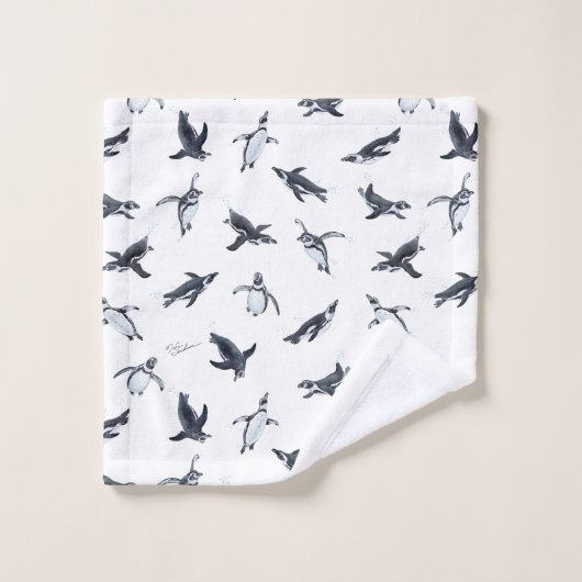 Penguin Squadron | Ocean Art Design Washandje (Wasdoekje)