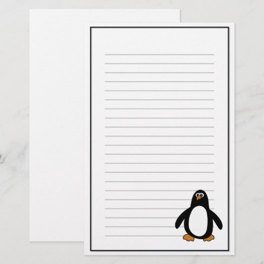 Penguin Stationery Briefpapier (Voorkant / Achterkant)