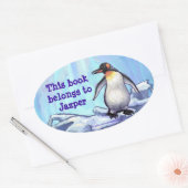 Penguin Stationery Ovale Sticker (Envelop)