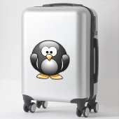 PENGUIN STICKER, EXTRA GROTE DECAL STICKER (Koffer)
