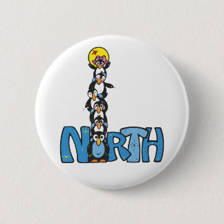 Penguin-stijl Noordpool Ronde Button 5,7 Cm