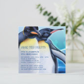 Penguin Strut 5,25 x 5,25 inch Kaart (Staand voorkant)