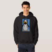 Penguin Sunglazen Wild Animal Bird Zee Zuid Hoodie (Voorkant volledig)